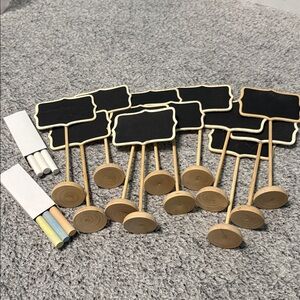 Mini Chalkboard Signs with Stands